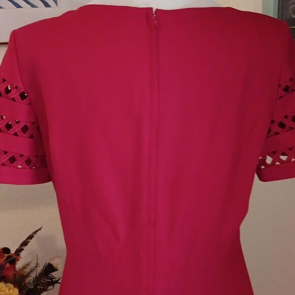 Vintage Talbots Linen Blend Red Dress - Picture 8 of 11